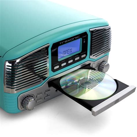 Buy Trexonic Retro Record Player with Bluetooth, CD Players and 3-Speed ...