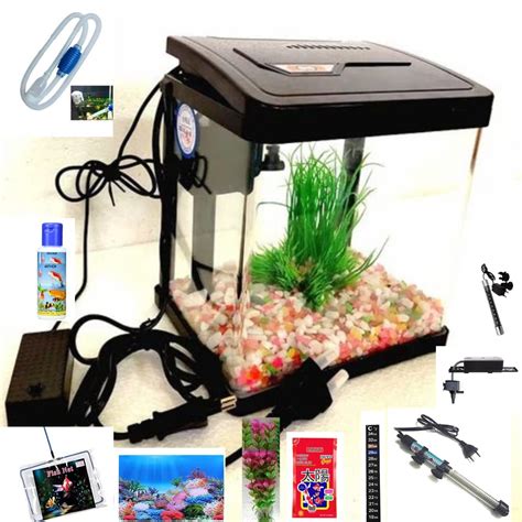 KSH Store-10 Litre Aquarium Modern Fish Tank Full Kit ( combo offer ...