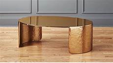 Gold Coffee Table by Cuff Hammered Gold Coffee Table Cb2 Gold Coffee Table
