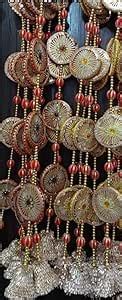 Nutts Gota Bell with Gota Chakri Beads Wall Hanging,String Torans ...