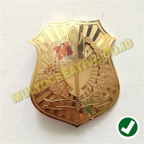 Jual Lencana Security Logo Satpam Padi Dan Kapas Model Perisai - SATPAM ...
