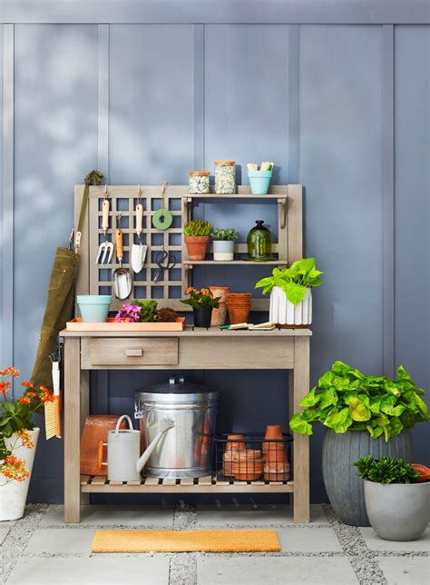 Greenhouse Potting Bench Plans 34 Ideas For Potting Benches With