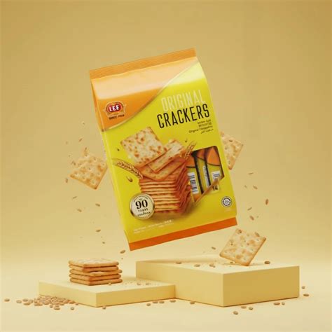 Lee Original Crackers 308g | Light & Crunchy Snack