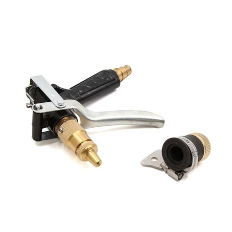 uxcell Brass Nozzle High Pressure Washer Water Spray Gun with Connector ...