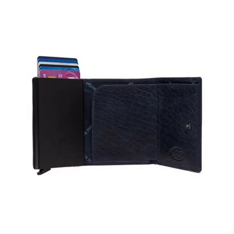 Leather Wallet-Card Holder Chesterfield Paris C08.044110, Navy