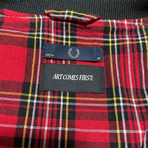 Yahoo!オークション - タグ付き FRED PERRY ART COMES FIRST BOMBER JA...