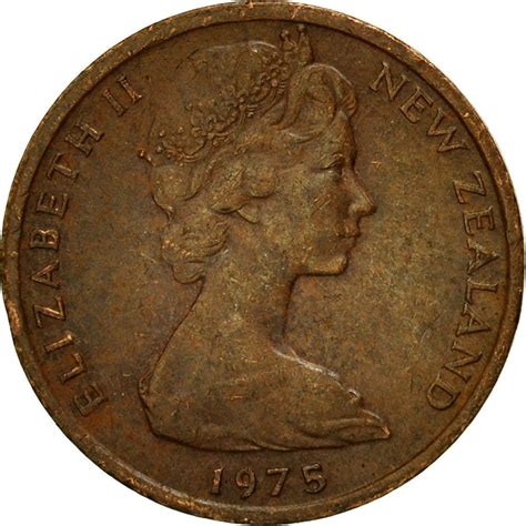 One Cent 1975, Coin from New Zealand - Online Coin Club