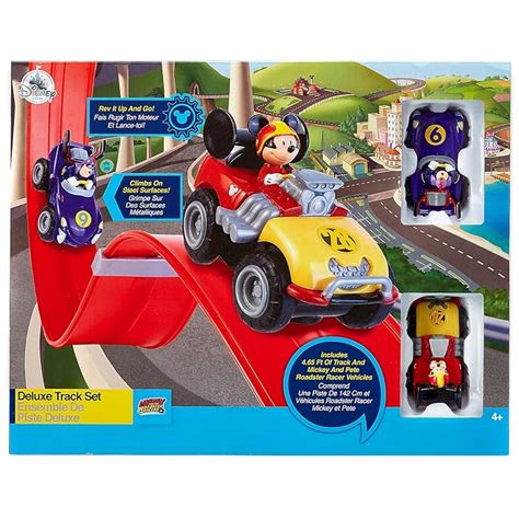 Buy Disney Mickey Mouse Deluxe Racetrack - Mickey and the Roadster ...