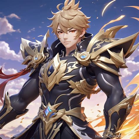 Genshin Impact Male Character | Stable Diffusion Online