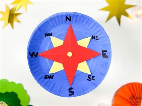 Paper Plate Compass Craft