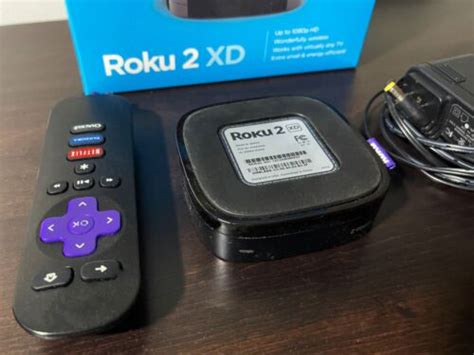 Roku 2 XD Media Streamer 3050R - Black, Original Box, Excellent ...