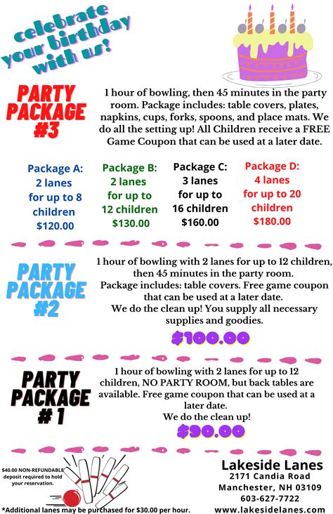 Birthdays – Lakeside Lanes