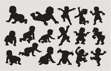 Hand draw baby silhouette Images - Free Download on Freepik