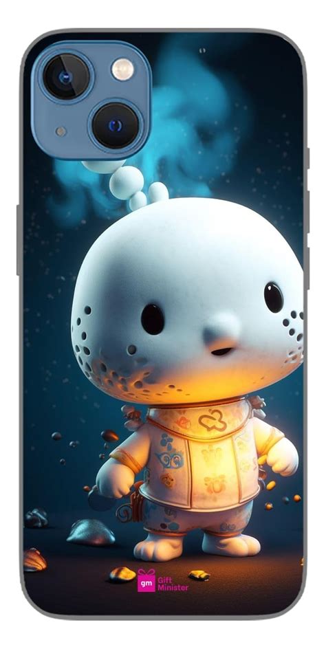 Silicone Designer Cover for Apple iPhone 13 Slate Grayback Pochacco ...