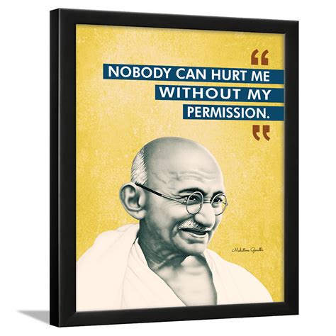 Chaka Chaundh - Mahatma Gandhi Quotes Frame Poster for Wall Decor