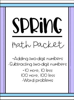 Image result for Spring Preschool Math Packet