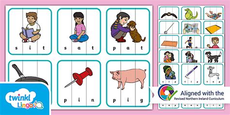 NI Linguistic Phonics CVC Word Puzzles (teacher made)