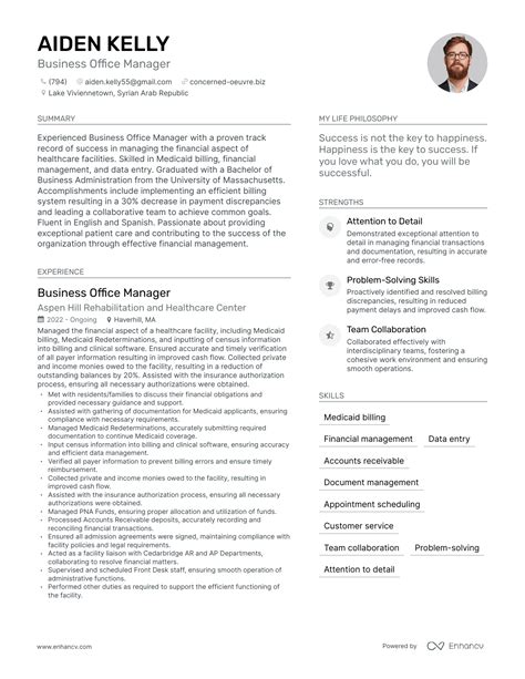 3 Successful Business Office Manager Resume Examples And Writing Tips ...