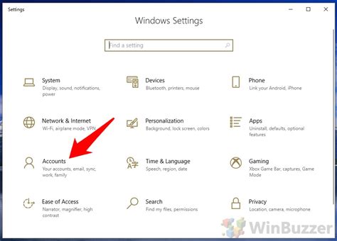 Image result for User Settings Windows