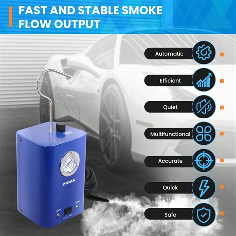 udiag UDIAG ALT300 Automotive Smoke Leak Detector, EVAP Smoke Machine ...