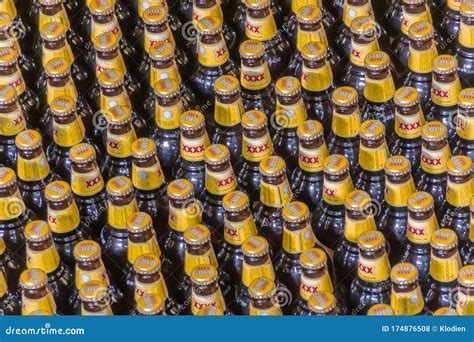 Bird Eye Closeup of XXXX Gold Beer Bottles at Brewery, Brisbane, Australia Editorial Stock Photo ...