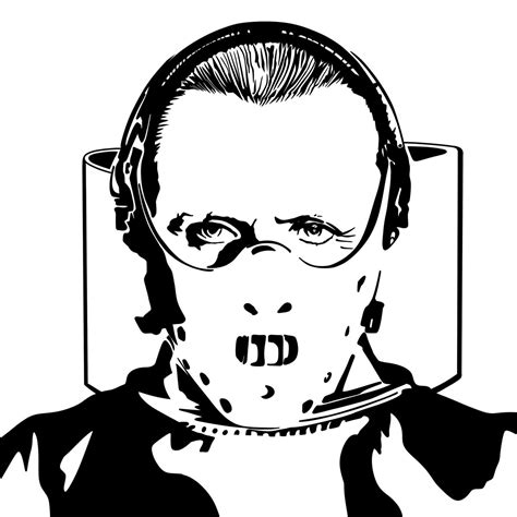 Silence Of The Lambs | Hannibal Lecter Stencil @skull_attic en 2025 ...
