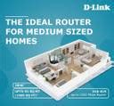 D-Link DIR-825 AC1200 Wi-Fi Gigabit Wireless Router 2.4 GHz, 5 GHz 1200 ...