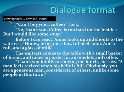 Image result for Dialogue Format Example