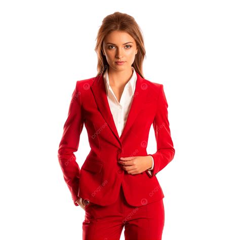 Professional Women S Fashion Red Suit Dress With White Shirt, Women S ...