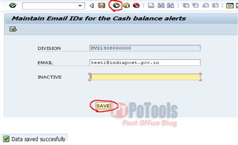 User Manual for Changing /Adding/ Removing eMails IDs for Excess Cash ...