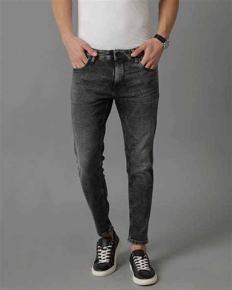 Voi Men Black Track Skinny Cropped Fit Jeans – Voi Jeans