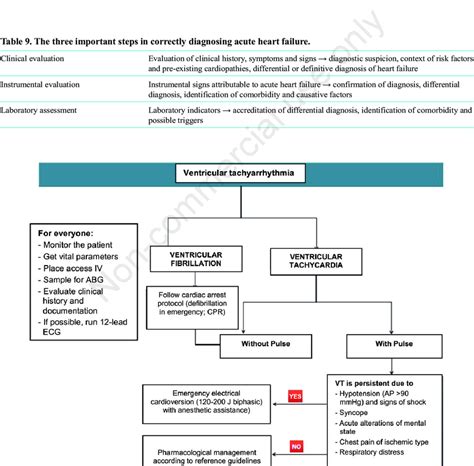 Management algorithm for ventricular tachyarrhythmias. ECG ...