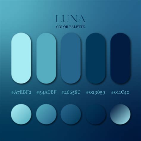 LUNA - COLOR PALETTE | Palette dei colori, Progetti di siti web, Colori ...