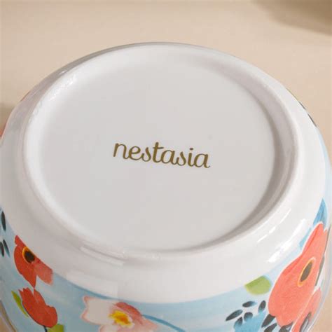 Meadow Muse Ceramic Lunch Box Blue 550 ml Set Of 2 Online - Premium ...