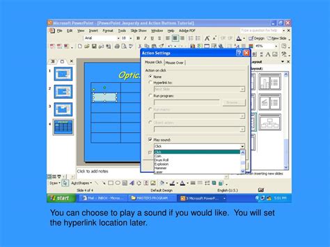 Image result for Link Action Button to a Sound File PowerPoint