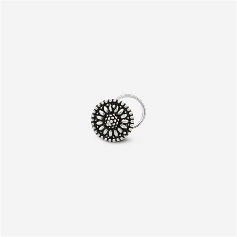 Ethnic Silver Nose Pin by Silver World. SHOP NOW at affordable prices ...