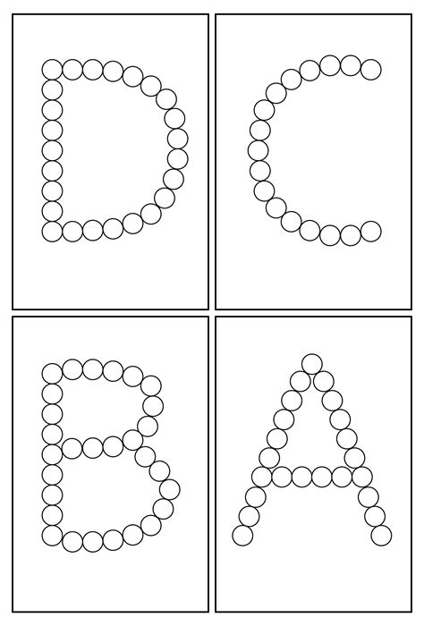 Q-Tip Painting Alphabet - 10 Free PDF Printables | Printablee