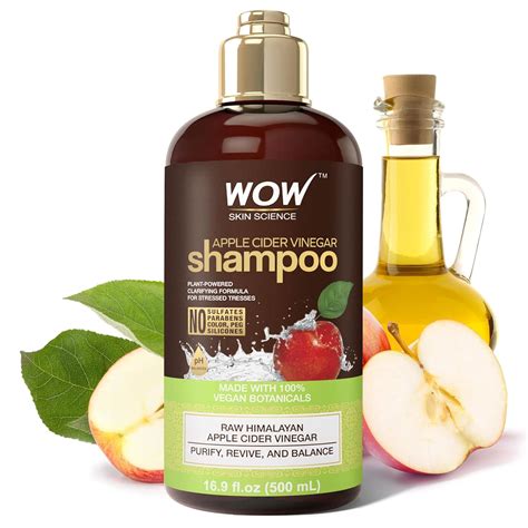 Amazon.com : WOW Skin Science Apple Cider Vinegar Shampoo - Hair Growth ...