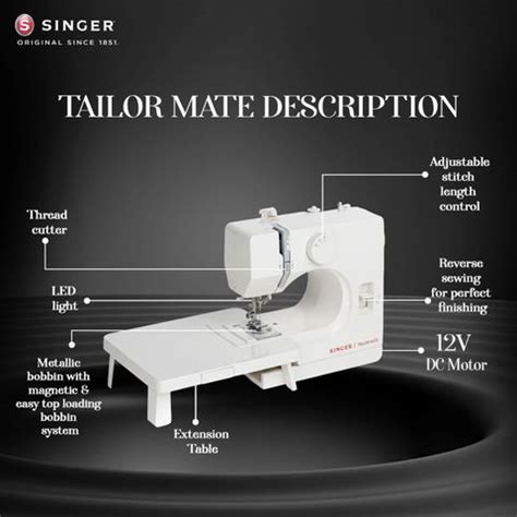 SINGER Tailor Mate Straight Stitch (Alternative for Black Manual ...