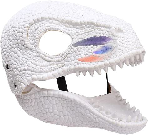 Buy BestAlice Dino Mask Moving Jaw, Dinosaur Mask Headgear, Jurassic ...