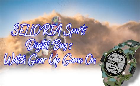 SELLORIA Silicone Unisex Sports Digital Boy'S Watch (Green Dial Green ...