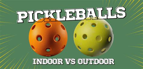 The main difference between indoor vs outdoor pickleballs