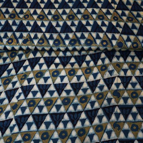 Buy Blue Geometrical Print Modal Satin Fabric at TradeUNO – TradeUNO ...
