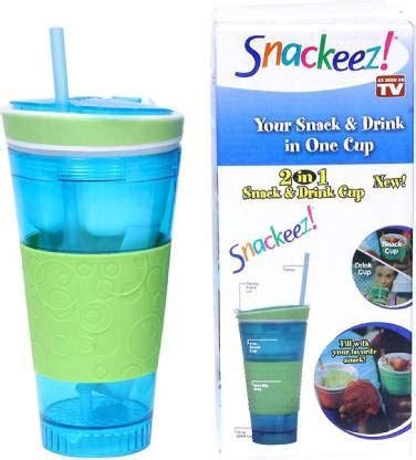 Creative Creation Snackeez Drink & Snack 2 in 1 Cup Water Bottle, 550 ...