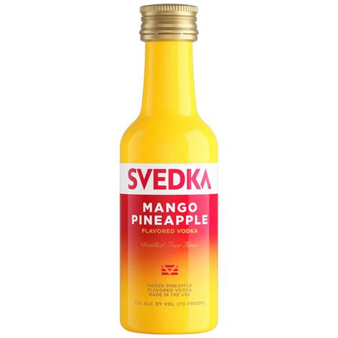 SVEDKA Mango Pineapple Flavored Vodka Mini Plastic Bottle (50 ml ...