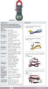 Meco 3690 Auto Digital AC/DC Clamp Meter with Calibration Certificate ...