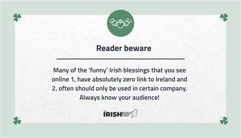 Funny Irish Blessings Friends + Family Will Love