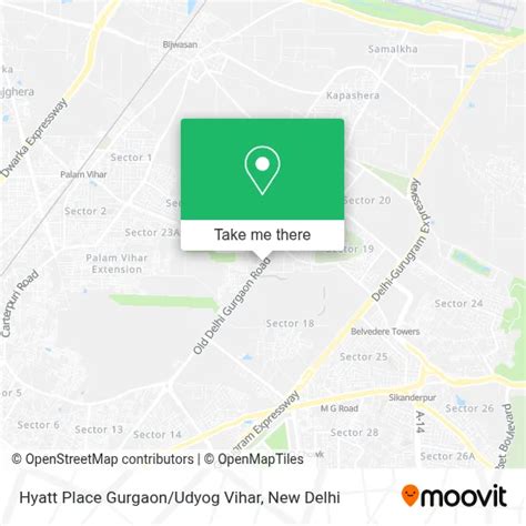 How to Get to Hyatt Place Gurgaon / Udyog Vihar by Bus or Metro?