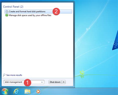 Open Disk Management 的图像结果