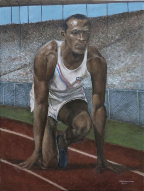 Jesse Owens Painting by Sylvia Castellanos - Pixels